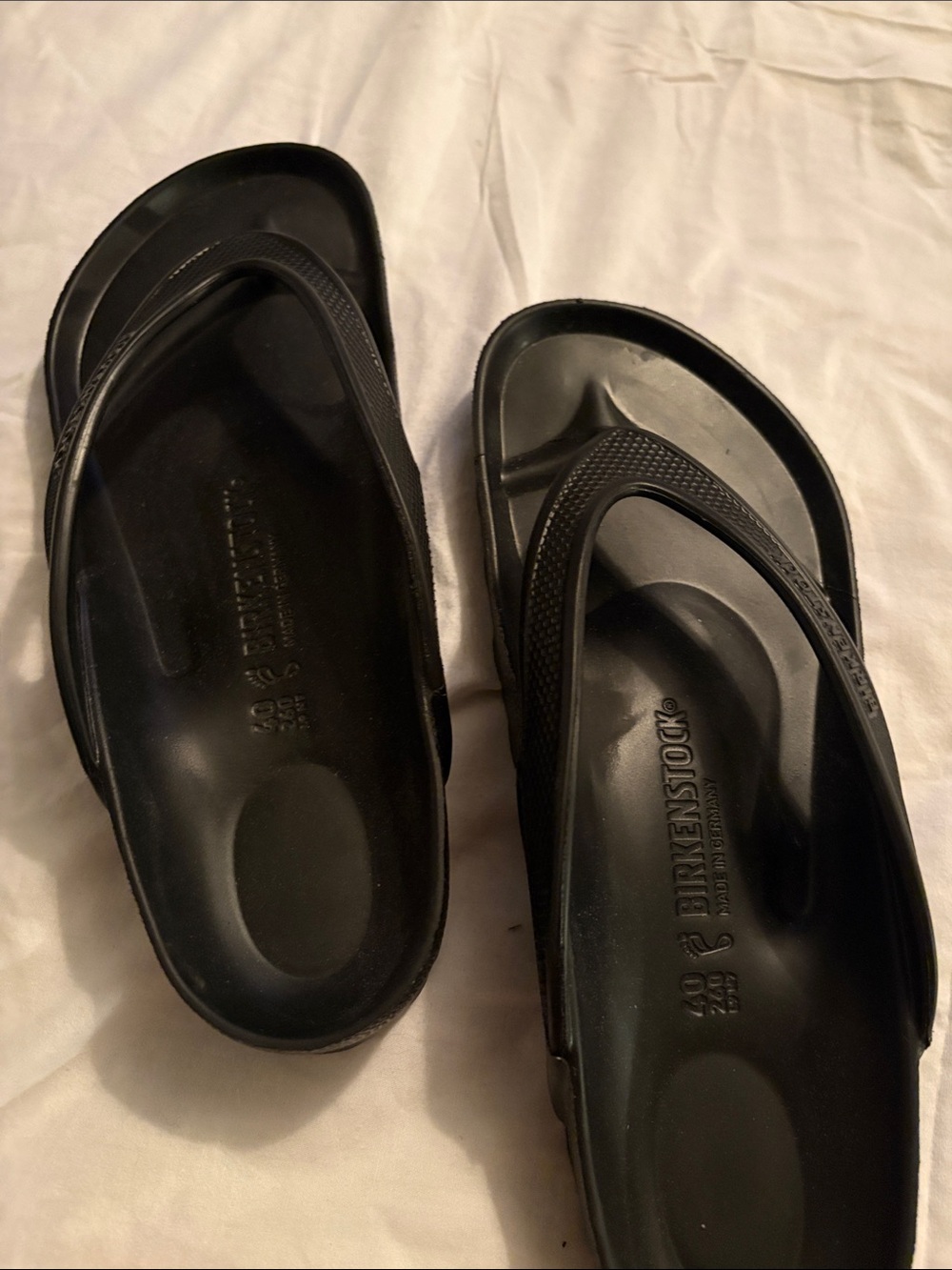 Birkenstock Womens Black EVA Thong Sandals